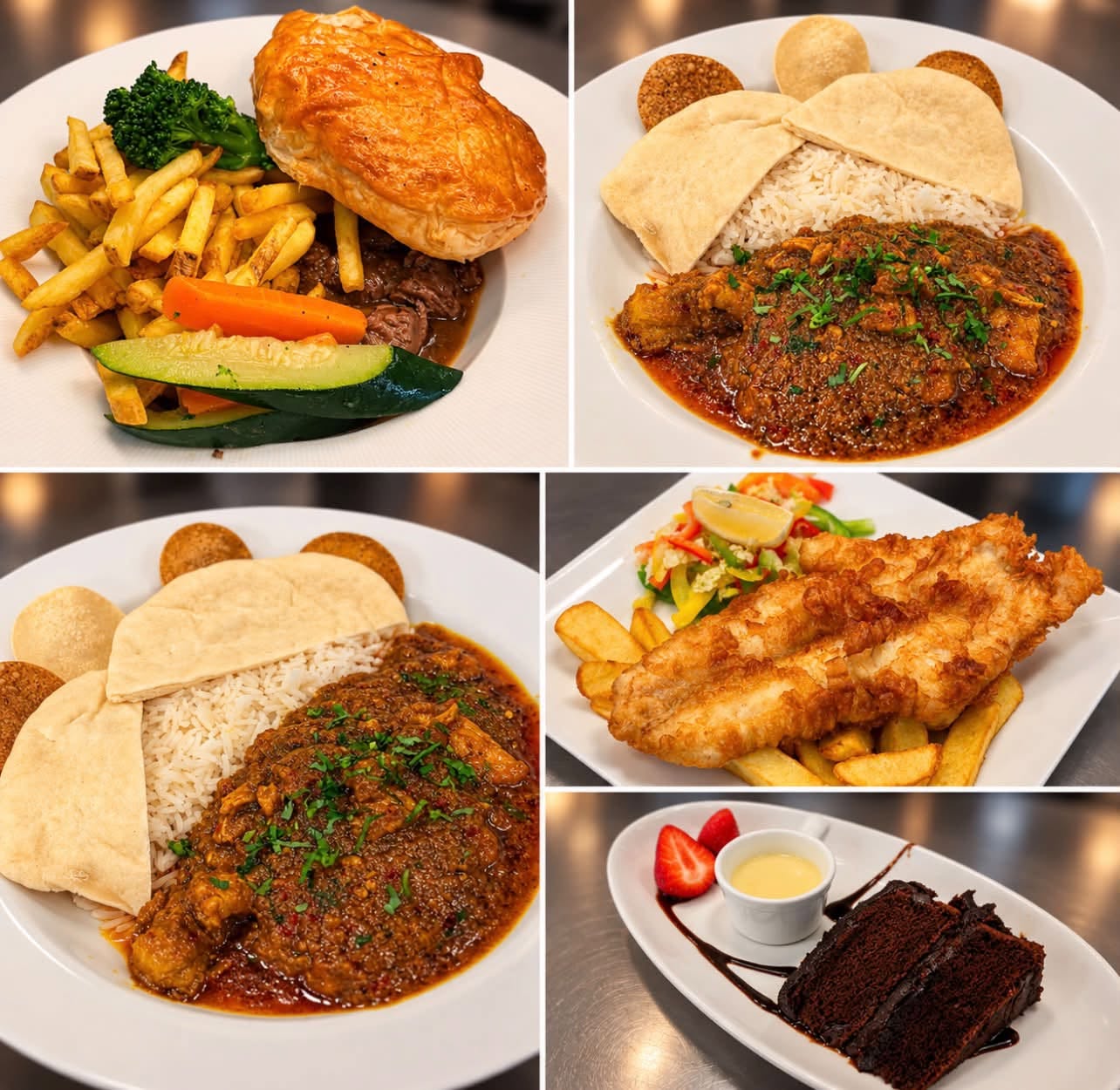 Dows food selection collage